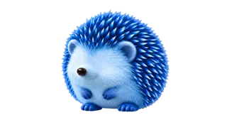 Синий ёжик
